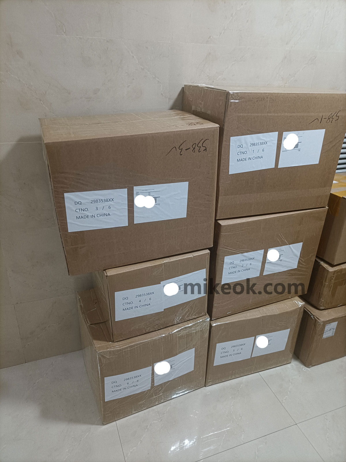 Amazon FBA products prepared at MikeOK warehouse in China